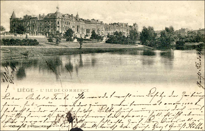 007 Liège Avroy étang et avenue Rogier 1901